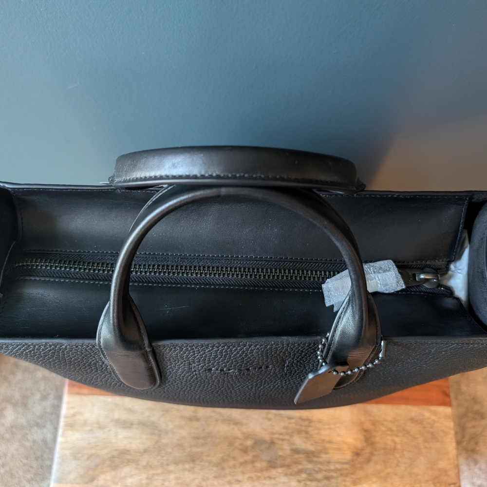 Coach Gotham Tall Tote - Black - Picture 14 of 16